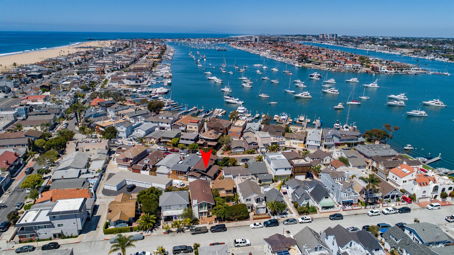 Aerial location with home pin