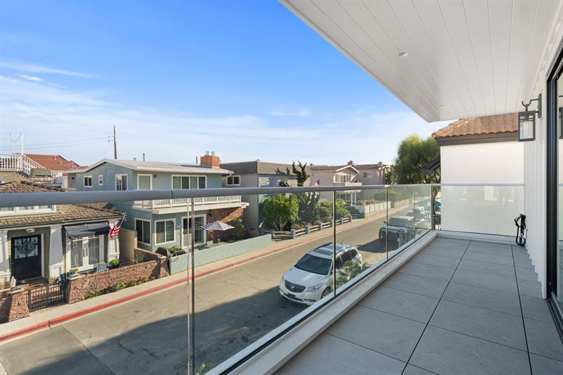 Second floor master balcony