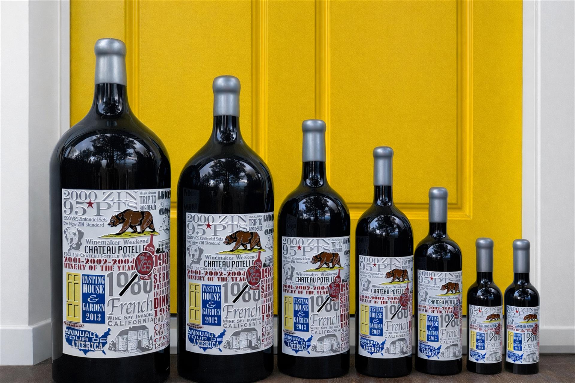 VGS Chateau Potelle  Piano Image  7 bottles79 copy