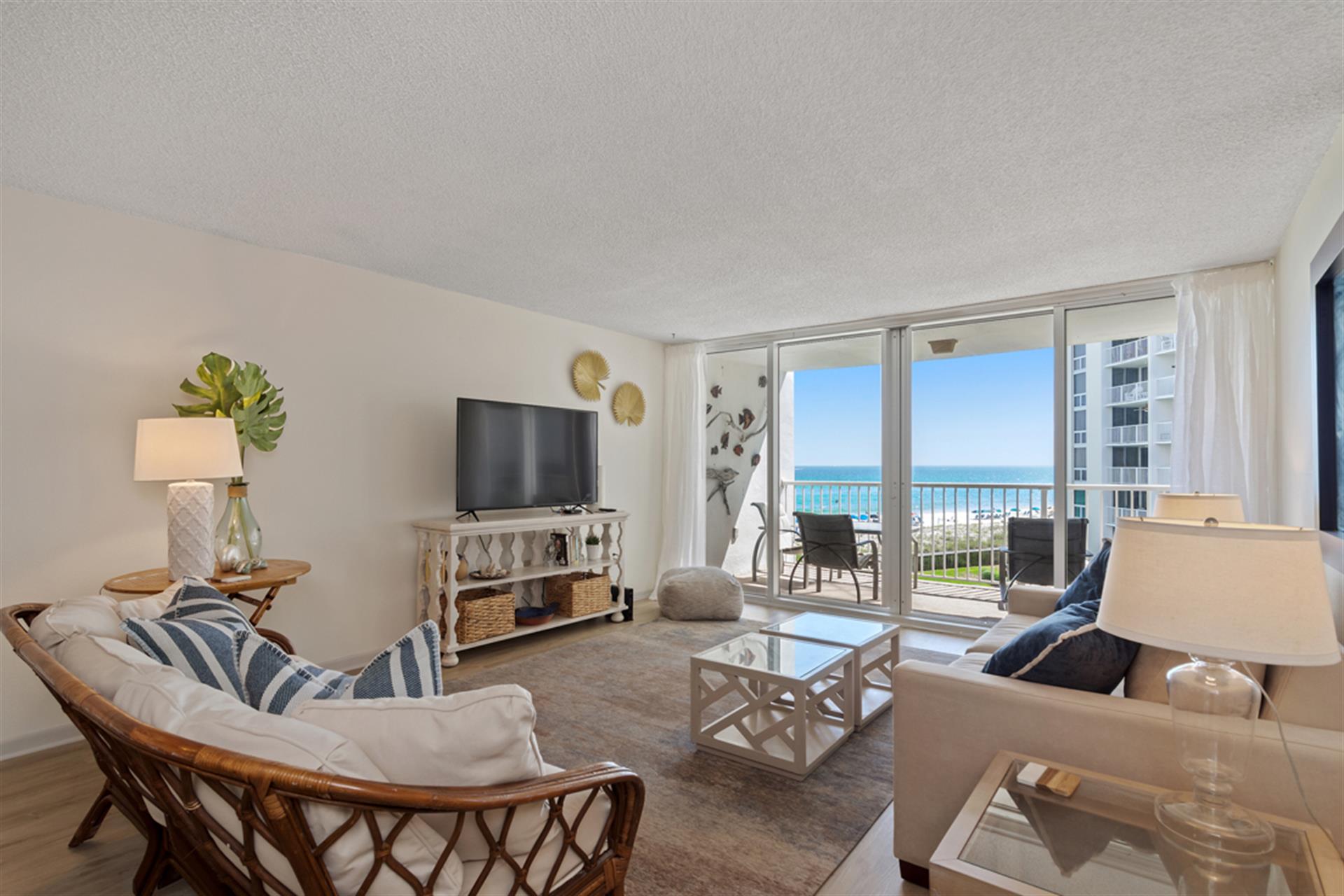 Living Room with Beach View