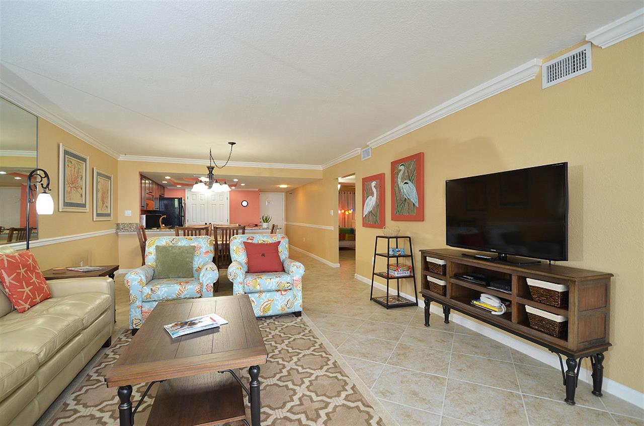 Living Room with large tv