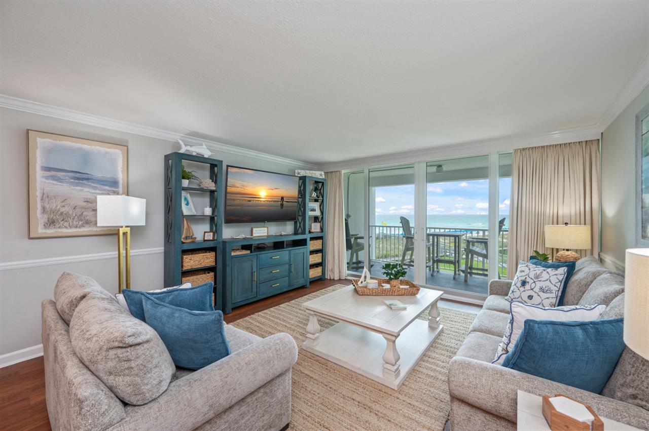Living Room with Beach View