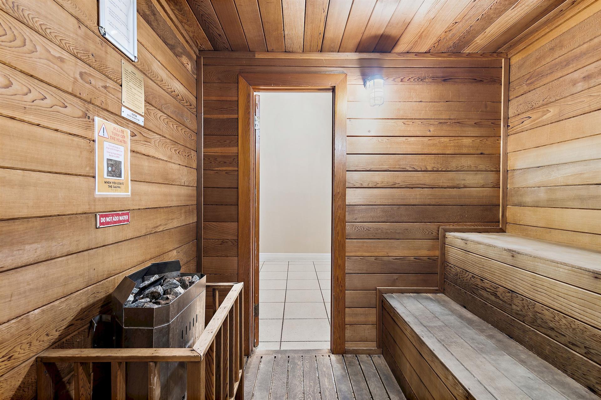 Clubhouse Sauna