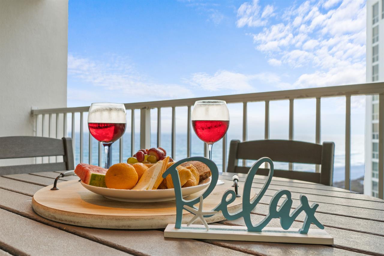 Relax and enjoy balcony view