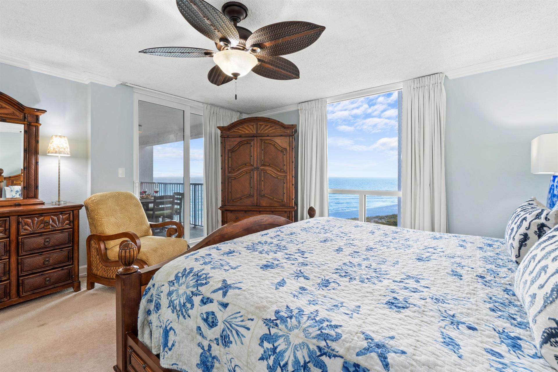 Primary Bedroom view to Beach