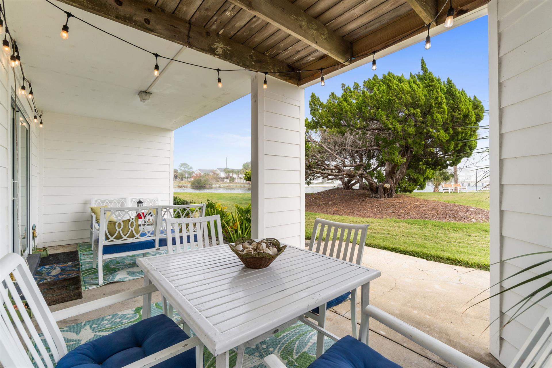 Outside Patio On Lake