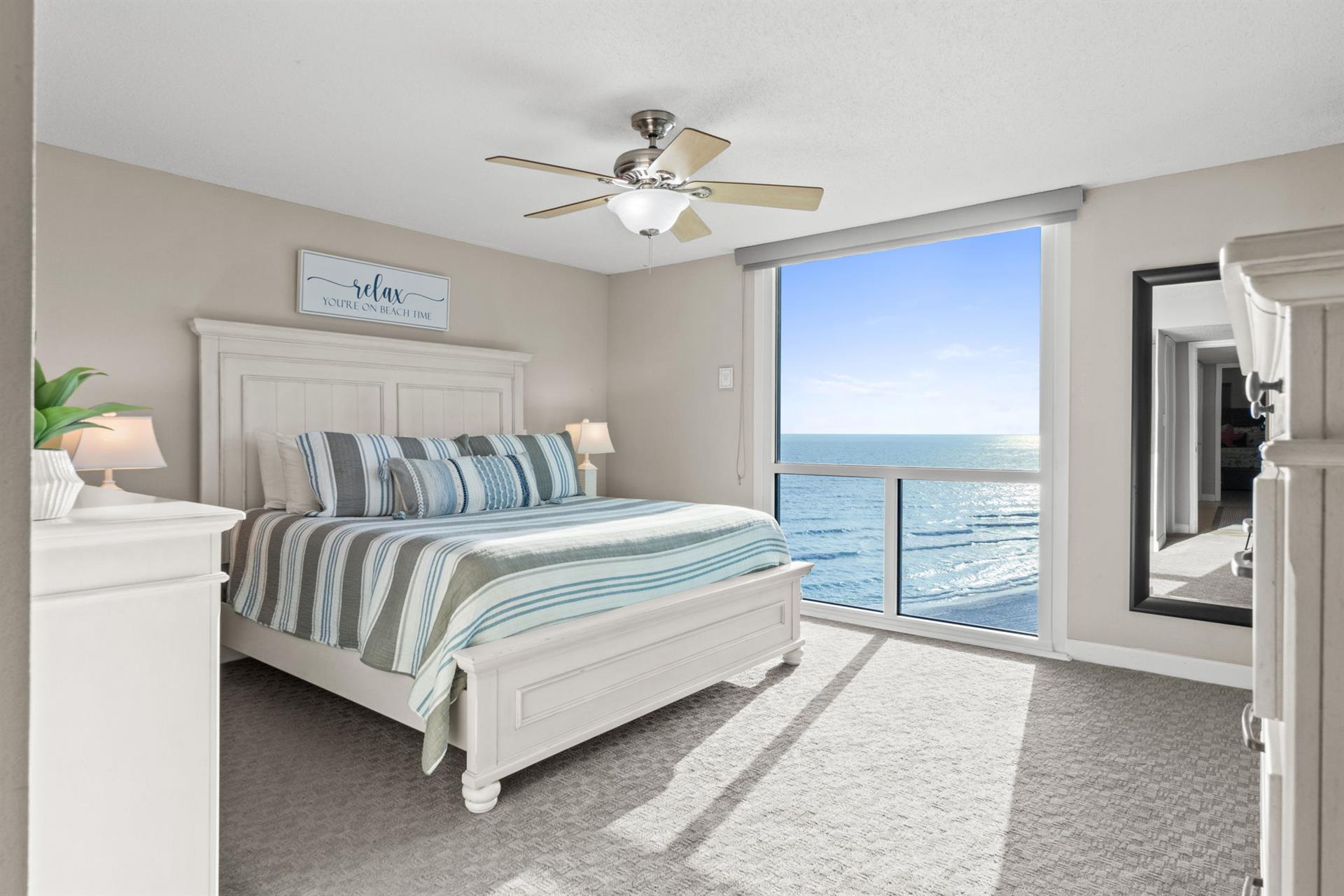 Master Bedroom with Bar Window