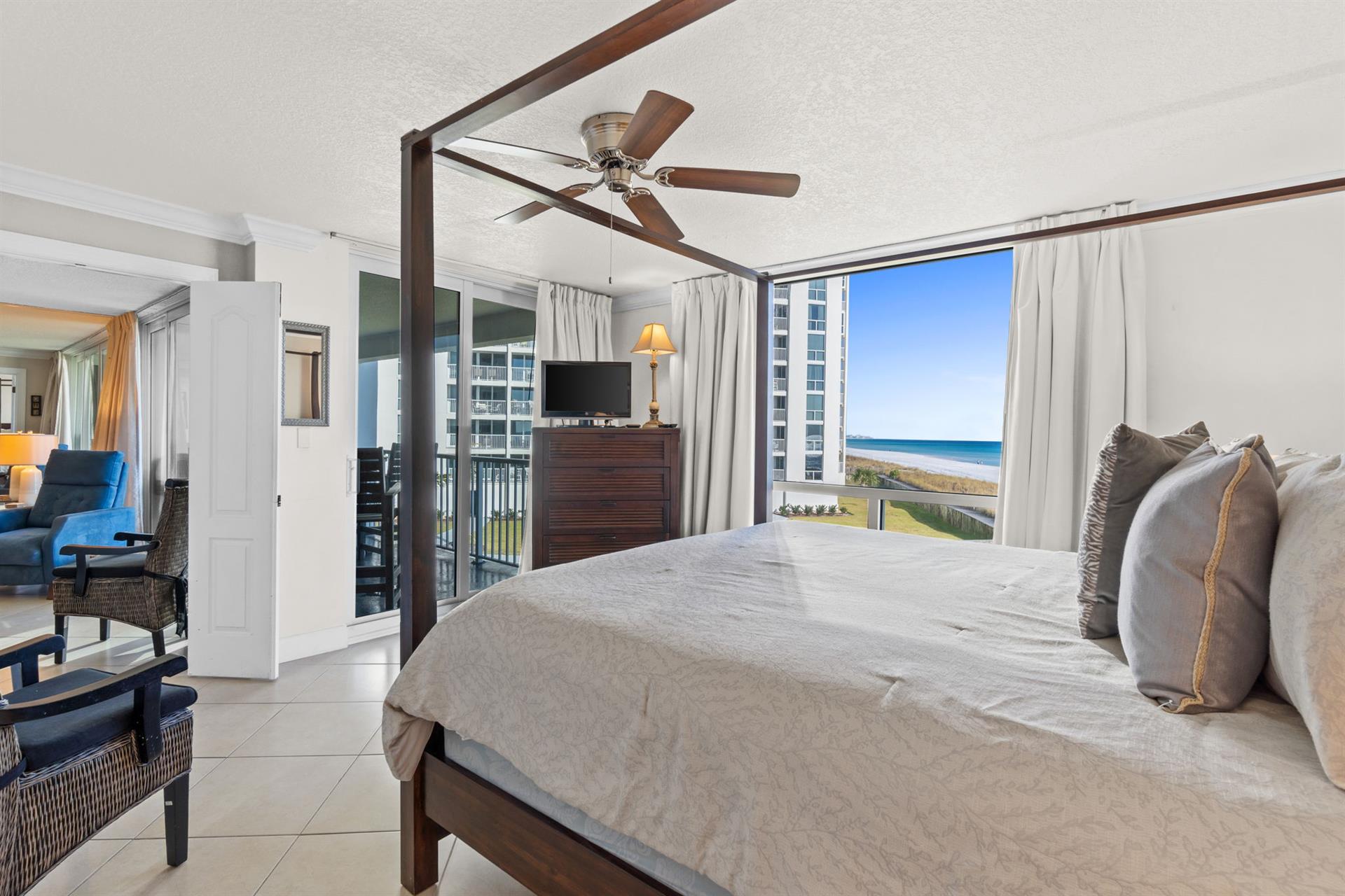 Primary Bedroom with Balcony Access.