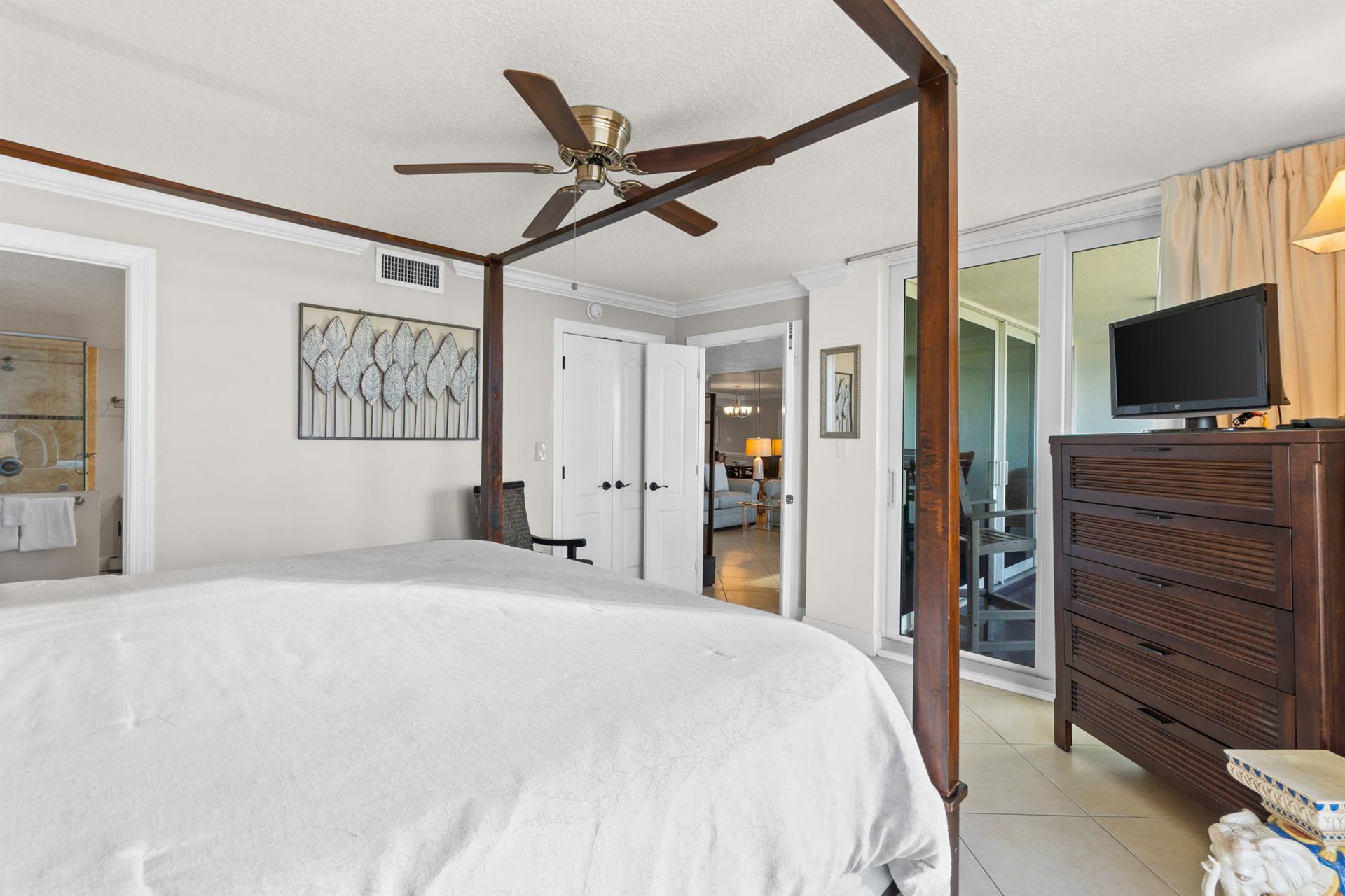 Primary Bedroom With Tv.
