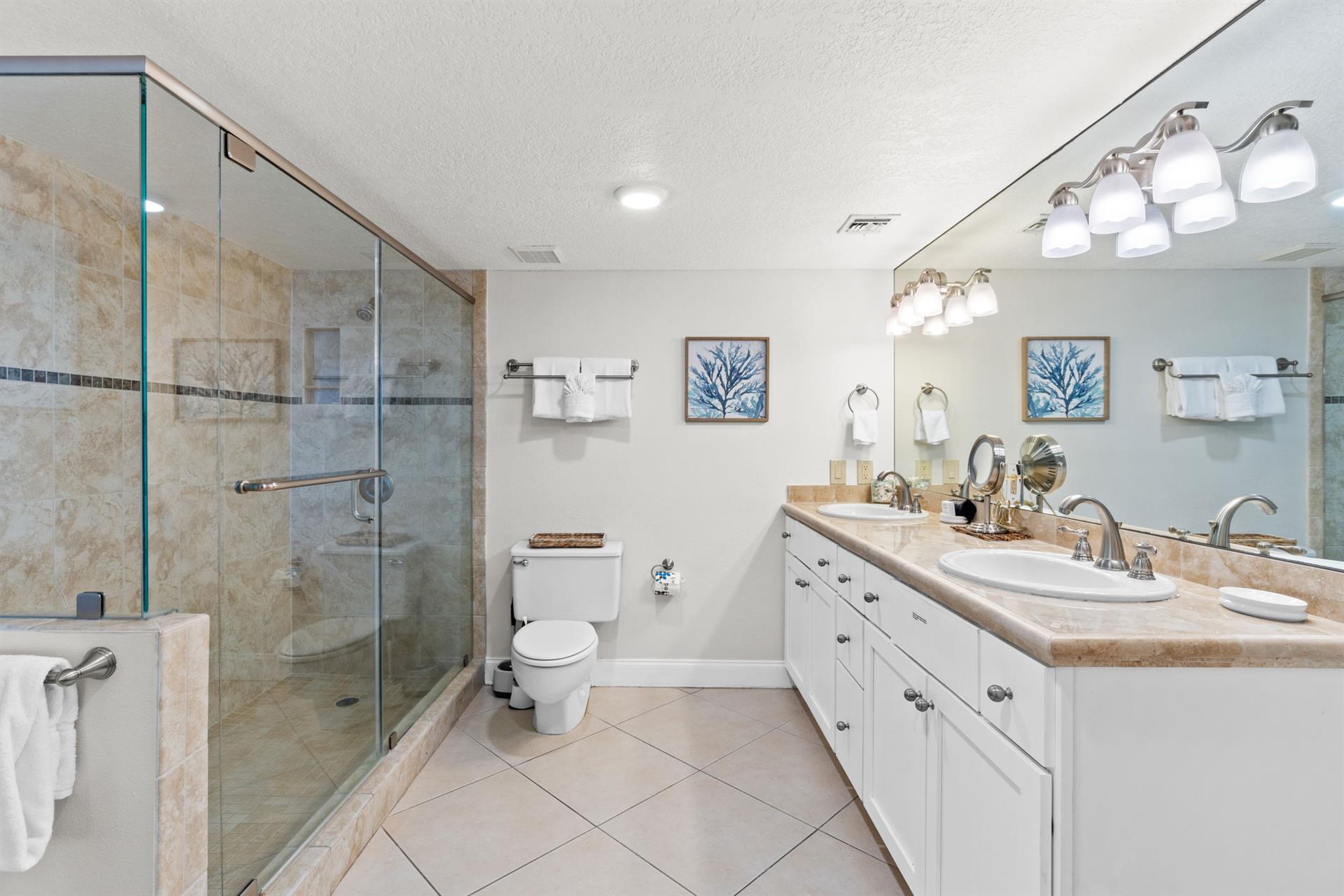 Walkin Shower in Primary Bath.