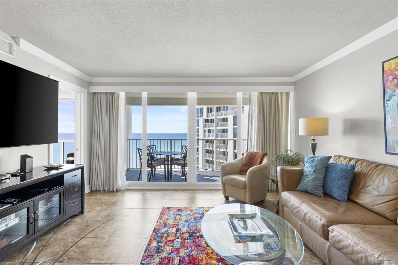 Living Room with large tv