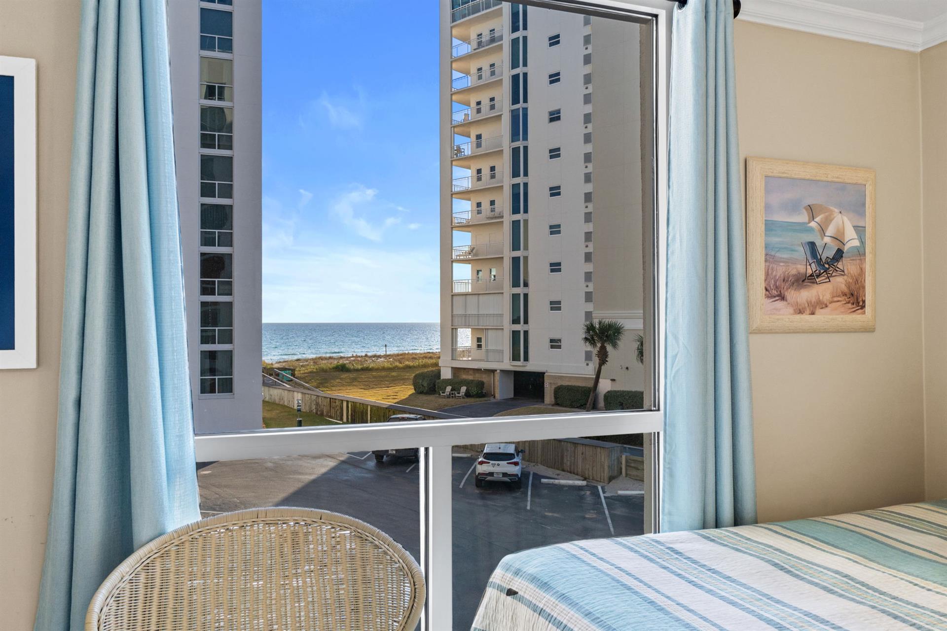 Guest bedroom with view.