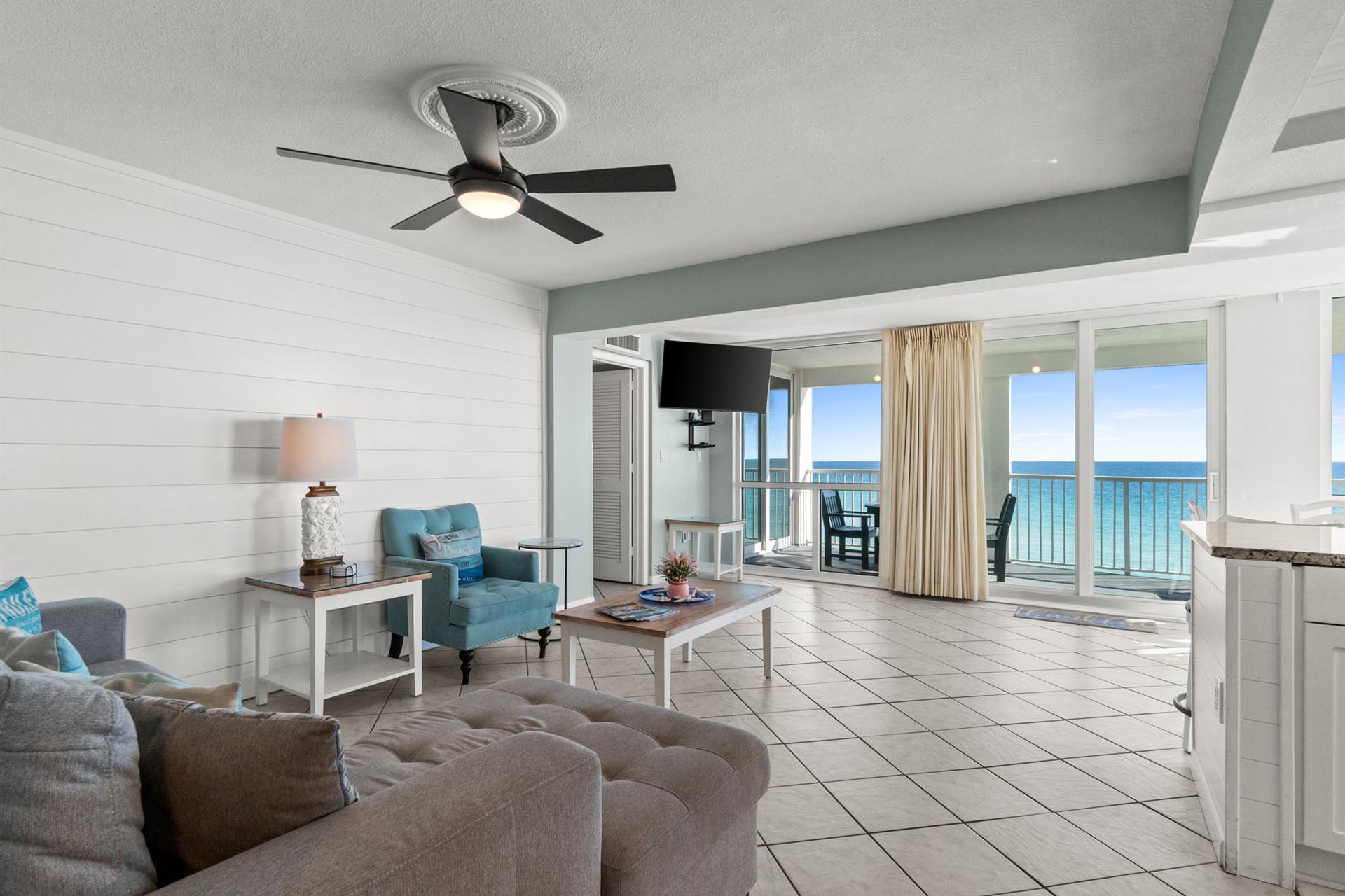 Living Room with Beach View
