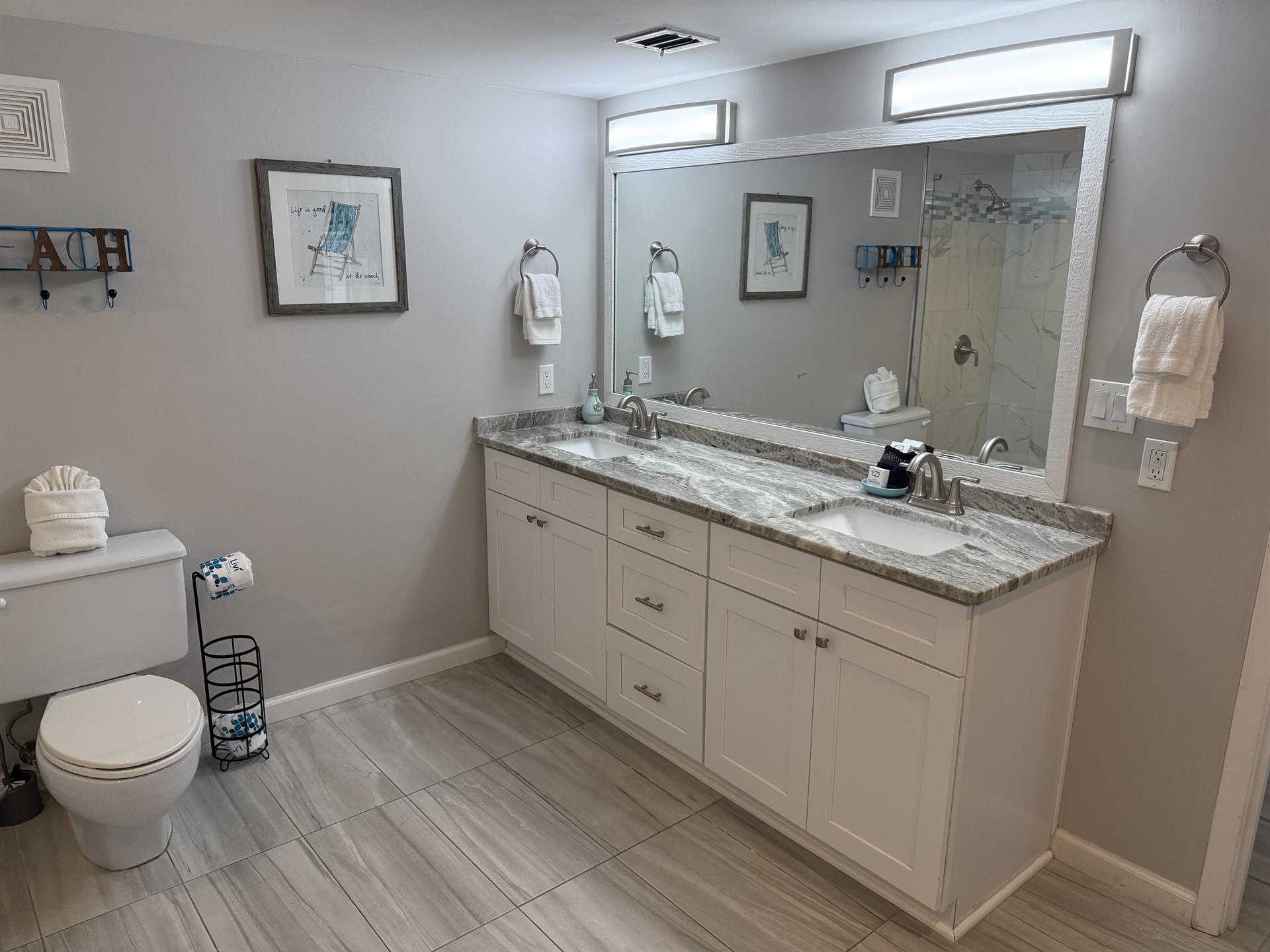 Master Bath with double vanity