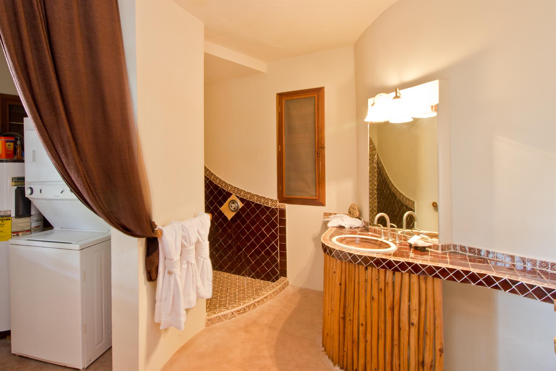 Guest bathroom and laundry