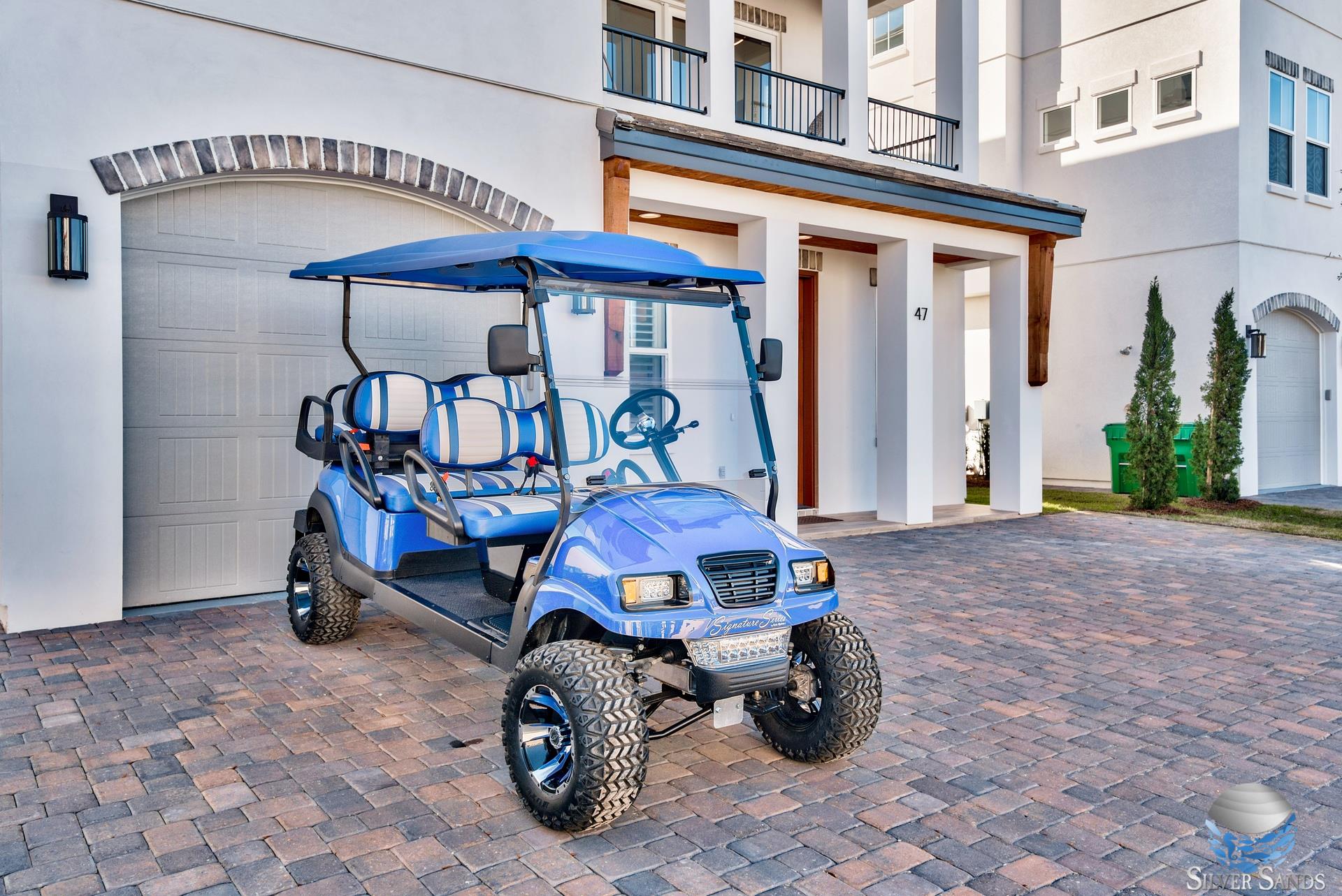 Included 6 Persons Golf Cart