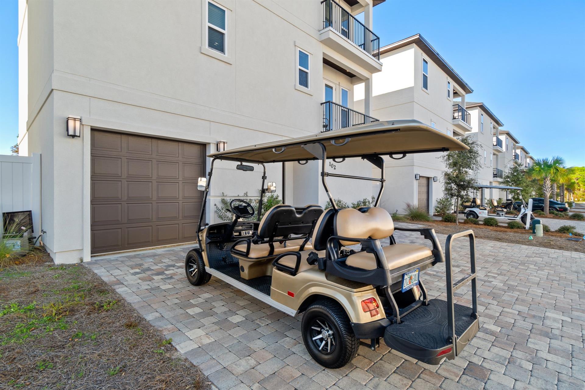 Included Golf Cart