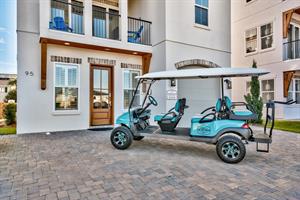 Golf cart included with house