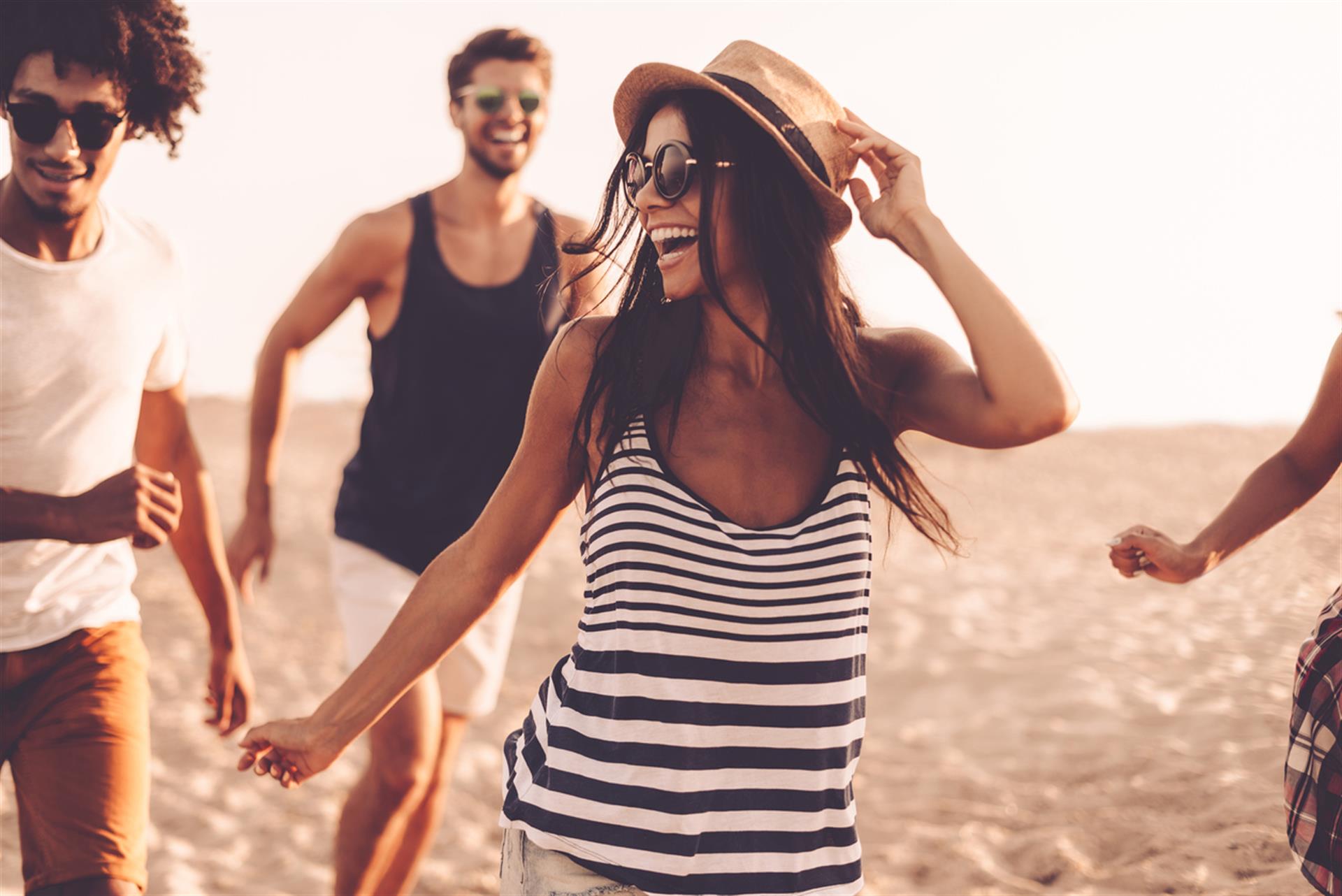 Young Adults on beach