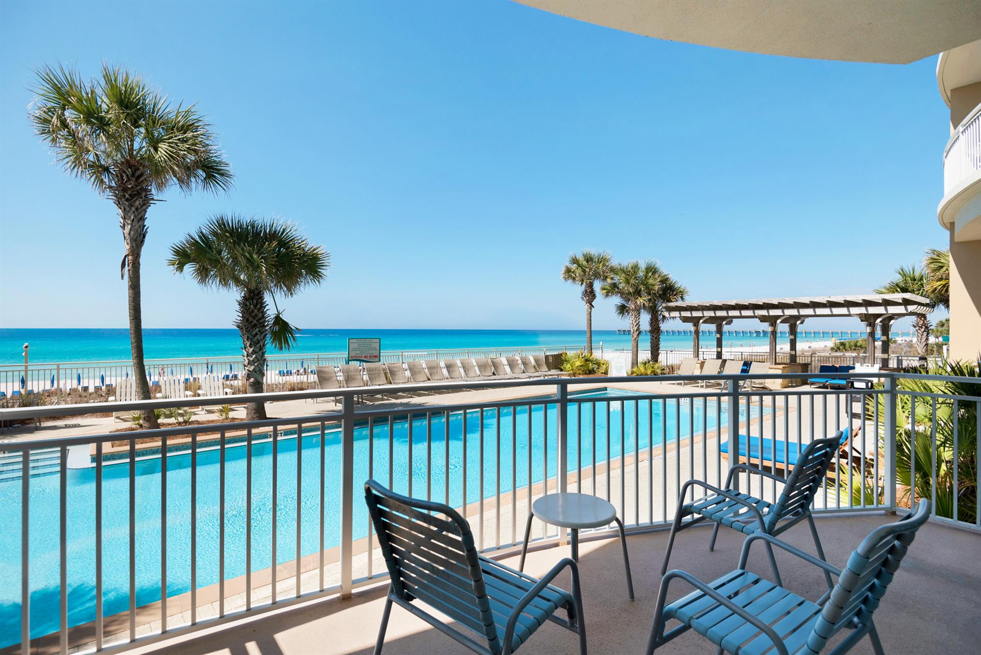 Poolside Lounging Area