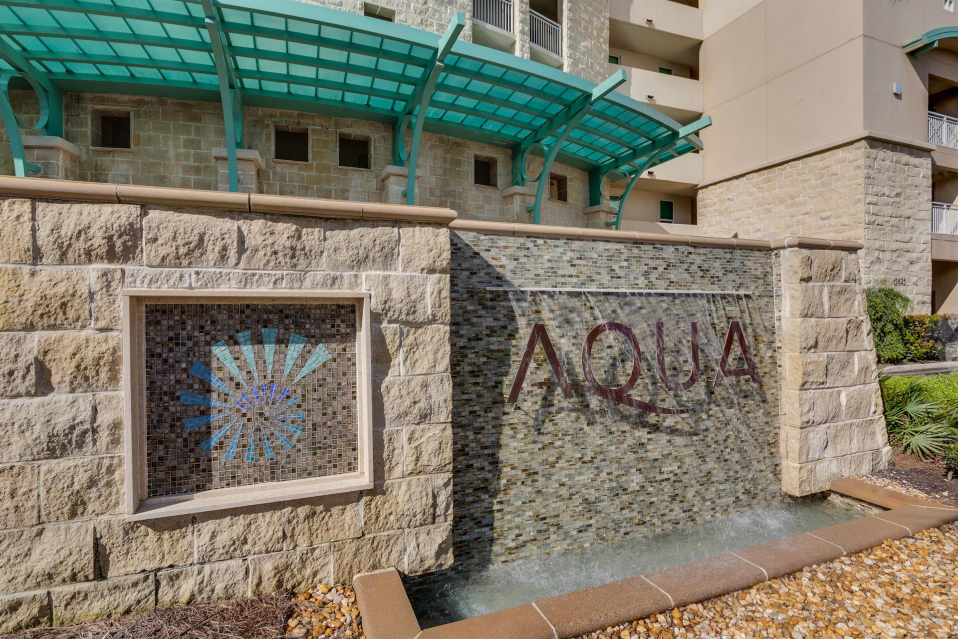 Aqua Front Sign