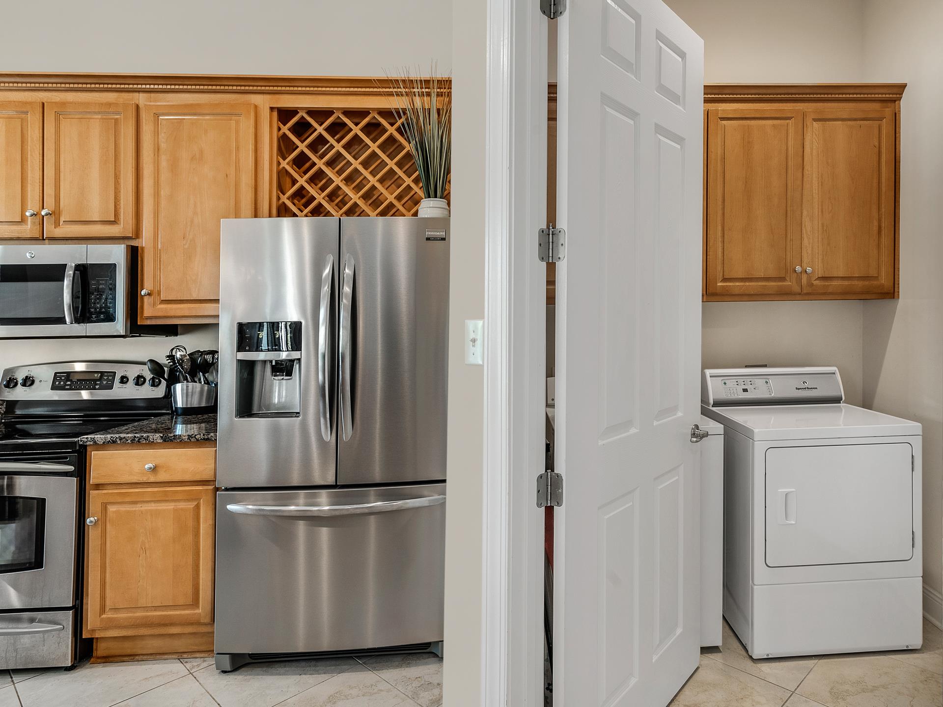 Kitchen and Laundry Room