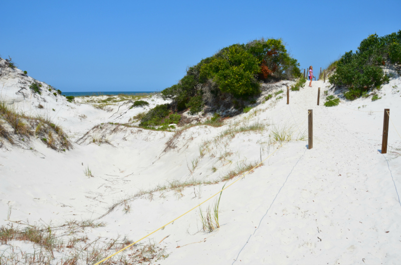 Majestic sand dunes at St. Joseph Peninsula State Park in Cape San Blas, part of Florida's Forgotten Coast