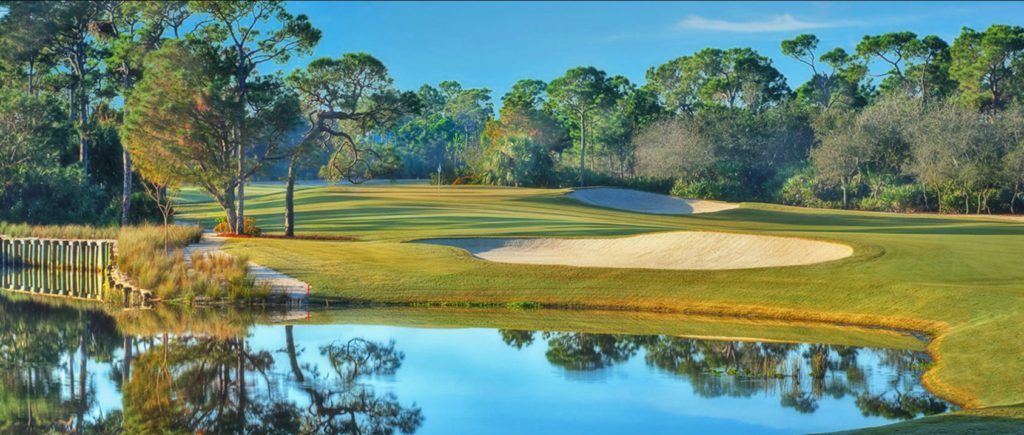 Shot of part of Origins Golf Club.
