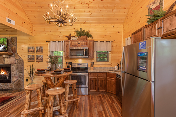 Smoky Mountain Treehouse kitchen