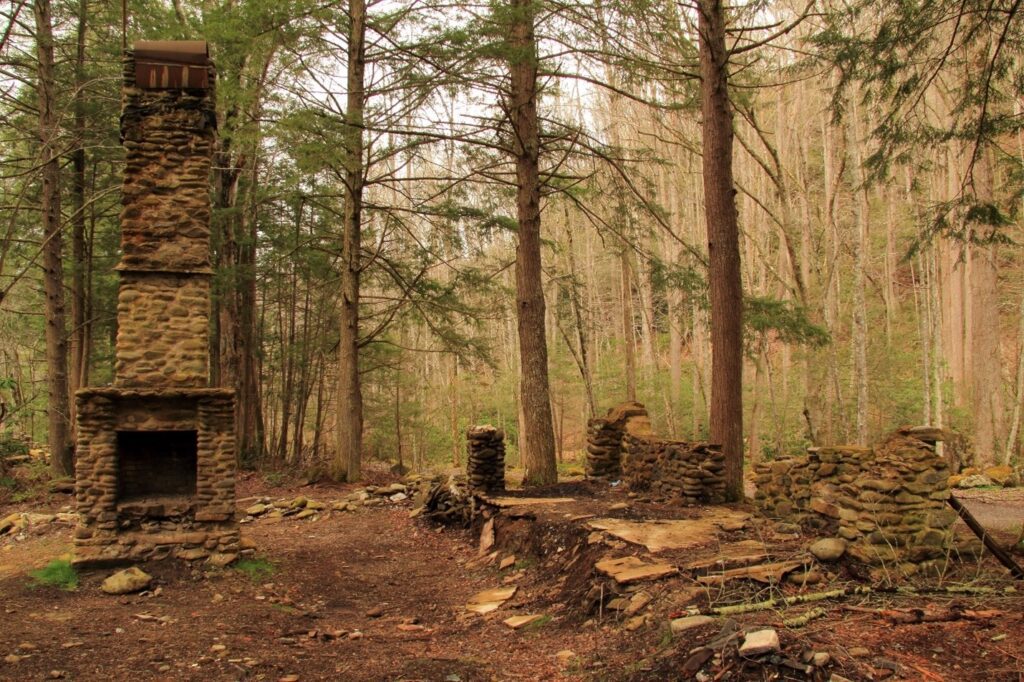 old fireplace