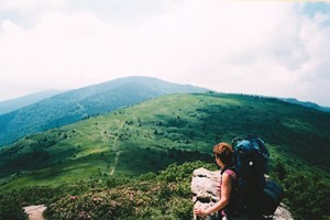 On a mountain top