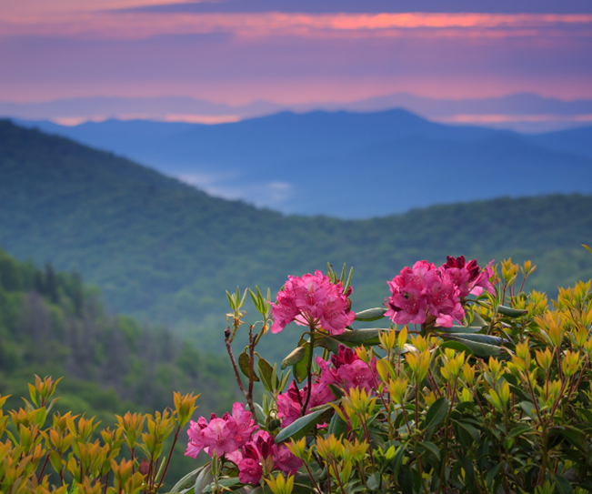 Sunset in the Blue Ridge Parkway