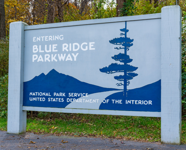 Blue Ridge Parkway Sign