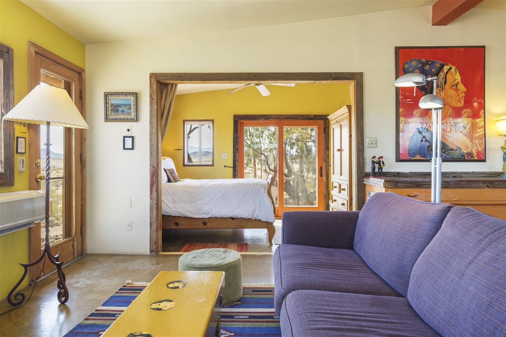 Fireplace not available for guest use  couch has been updated