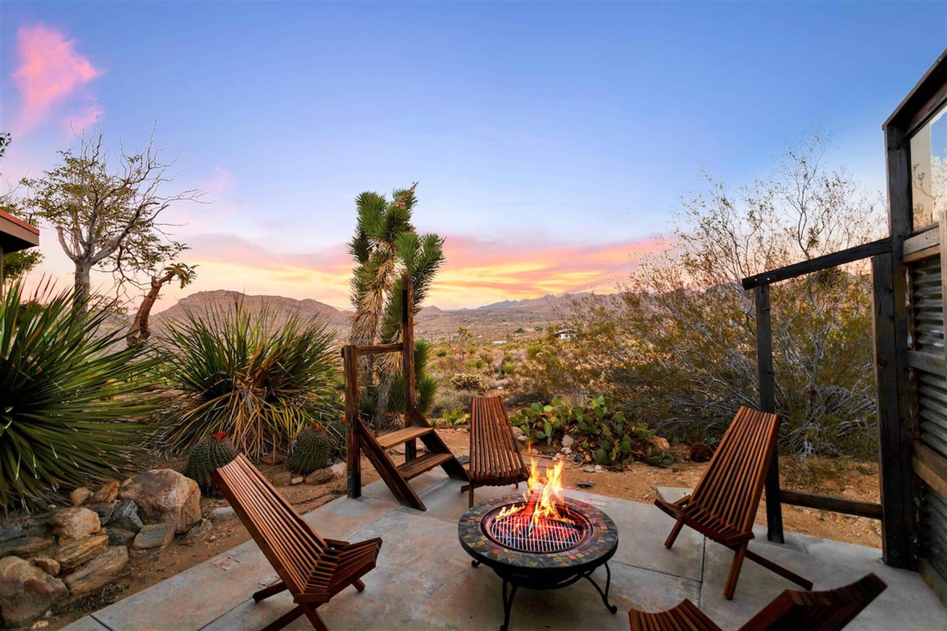 Firepit is currently a propane fire pit, no wood fires are allowed.