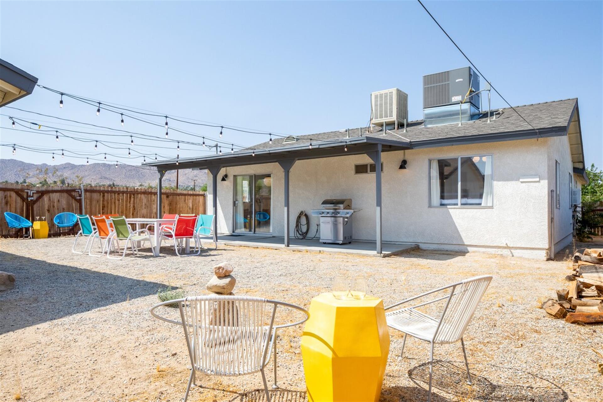 Grill up some dinner on the back patio.