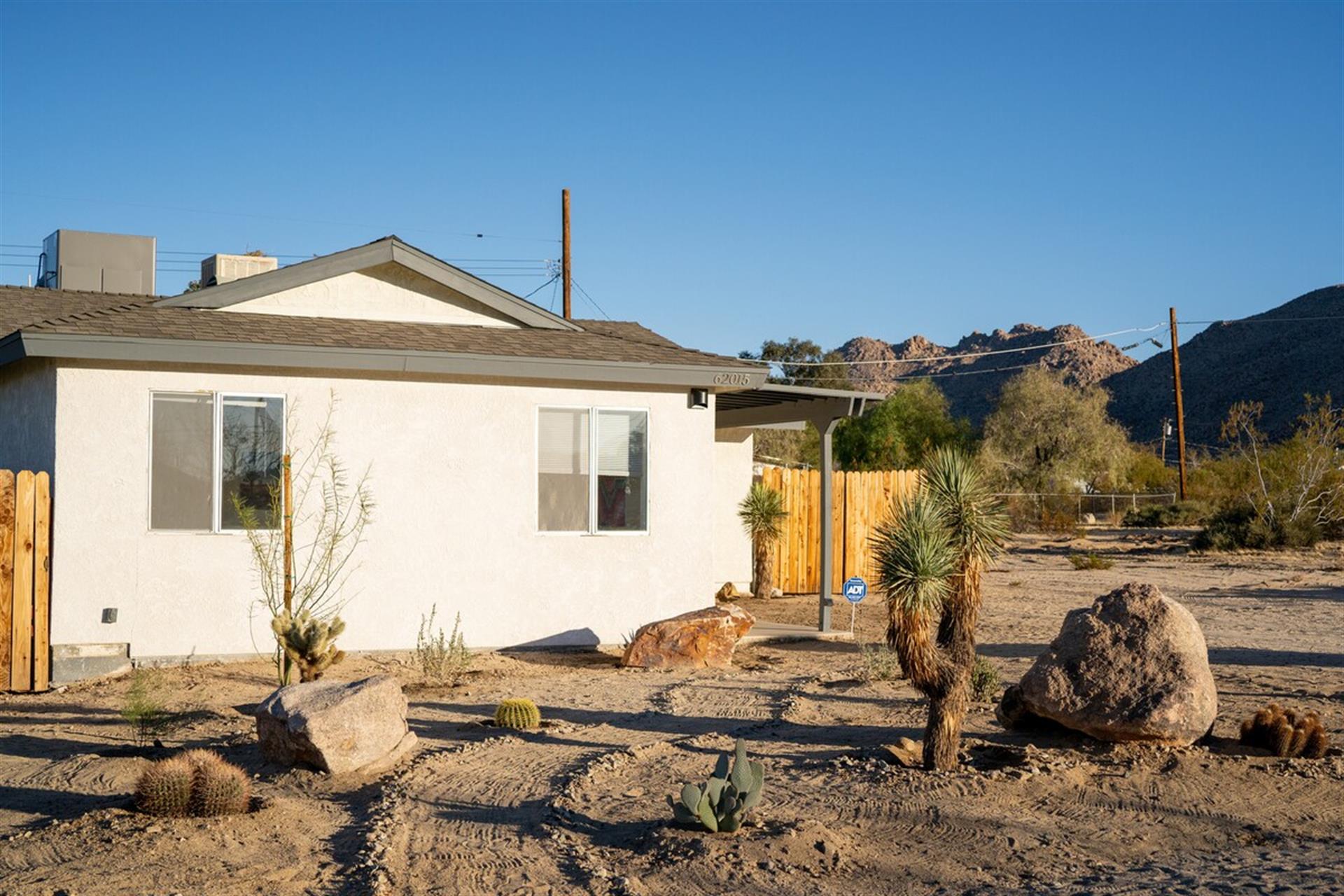 Natural desert landscaping