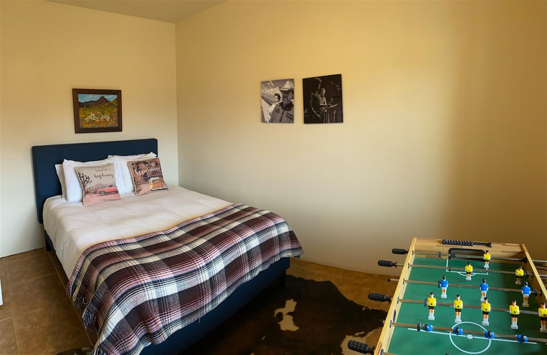 4th bedroom with foosball