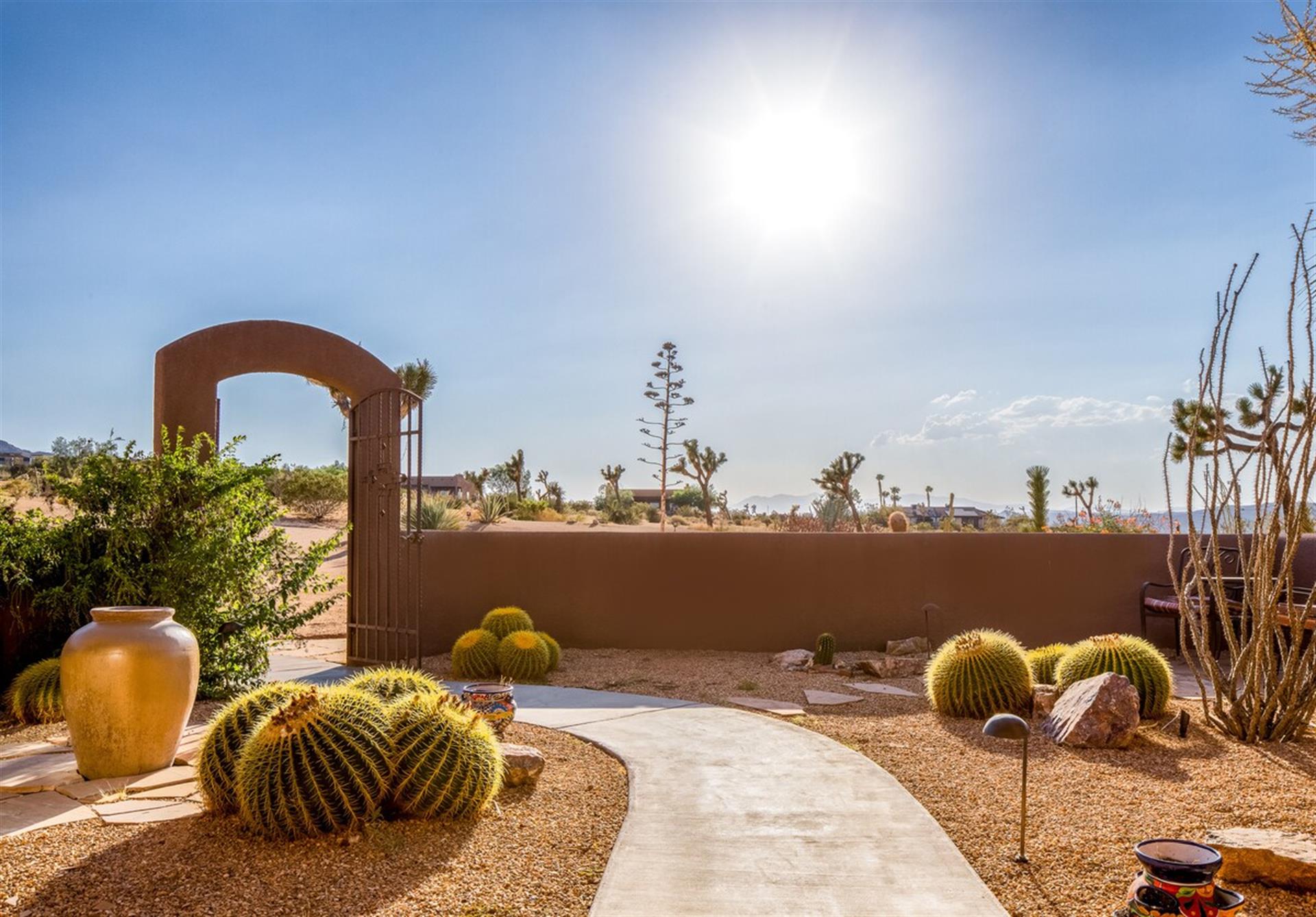 Front porch with desert views