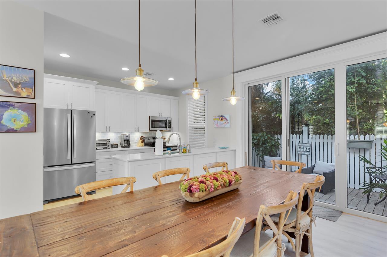 Completely remodeled kitchen and dining area