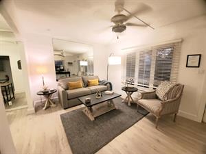 The living room and kitchen are close so you dont miss a thing