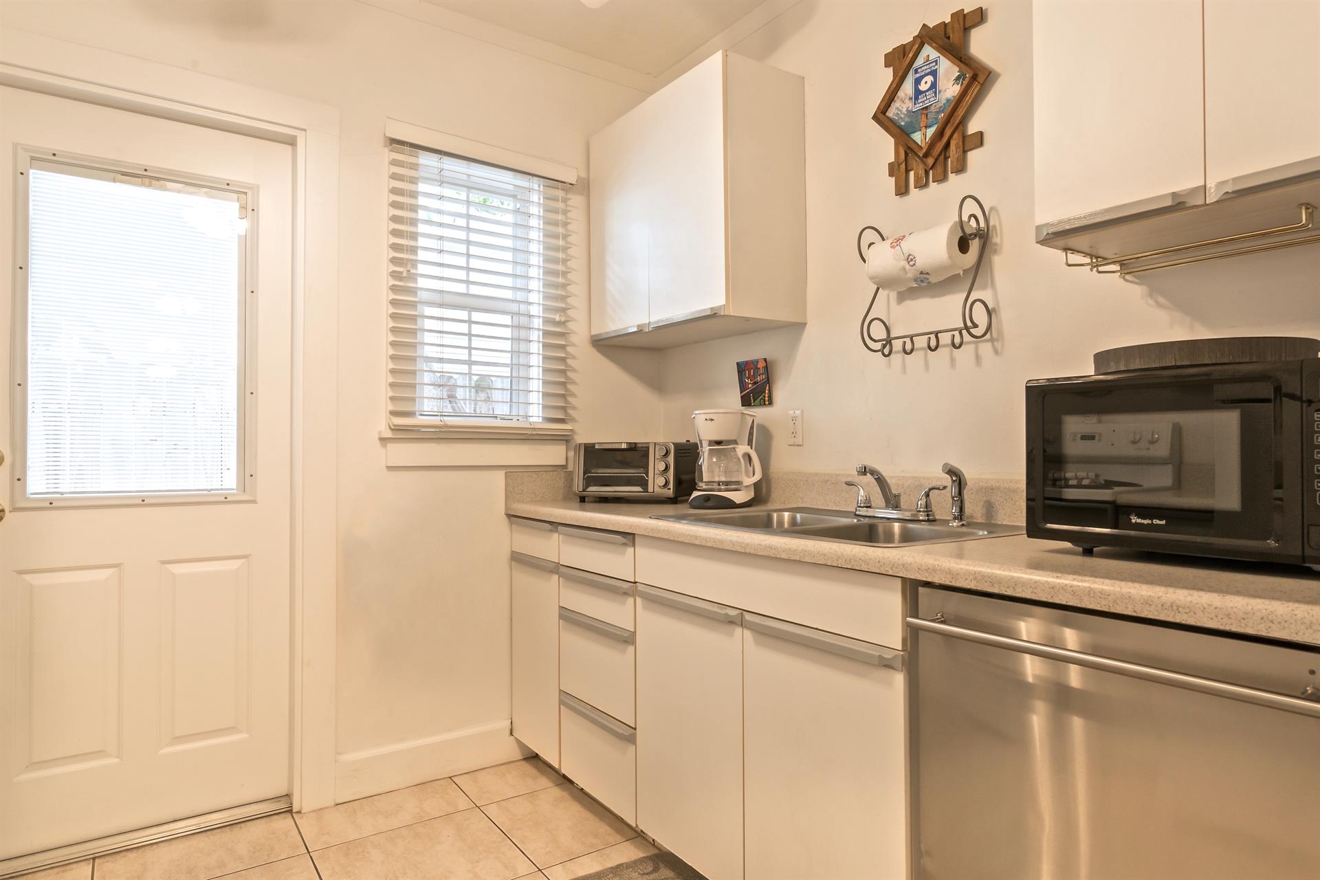 Kitchen comes equipped with everything you need