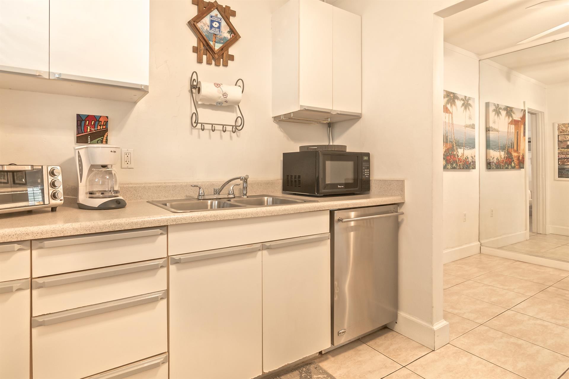 Youll have every appliance you need in this great kitchen