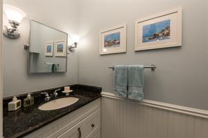 Powder room on first floor for convenience