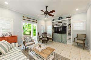 Youll enjoy your downtime in this cozy living room.