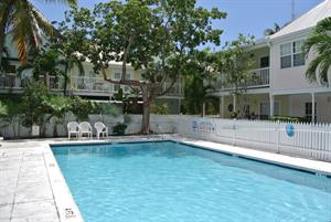 Youre just steps from the beautiful  relaxing pool.