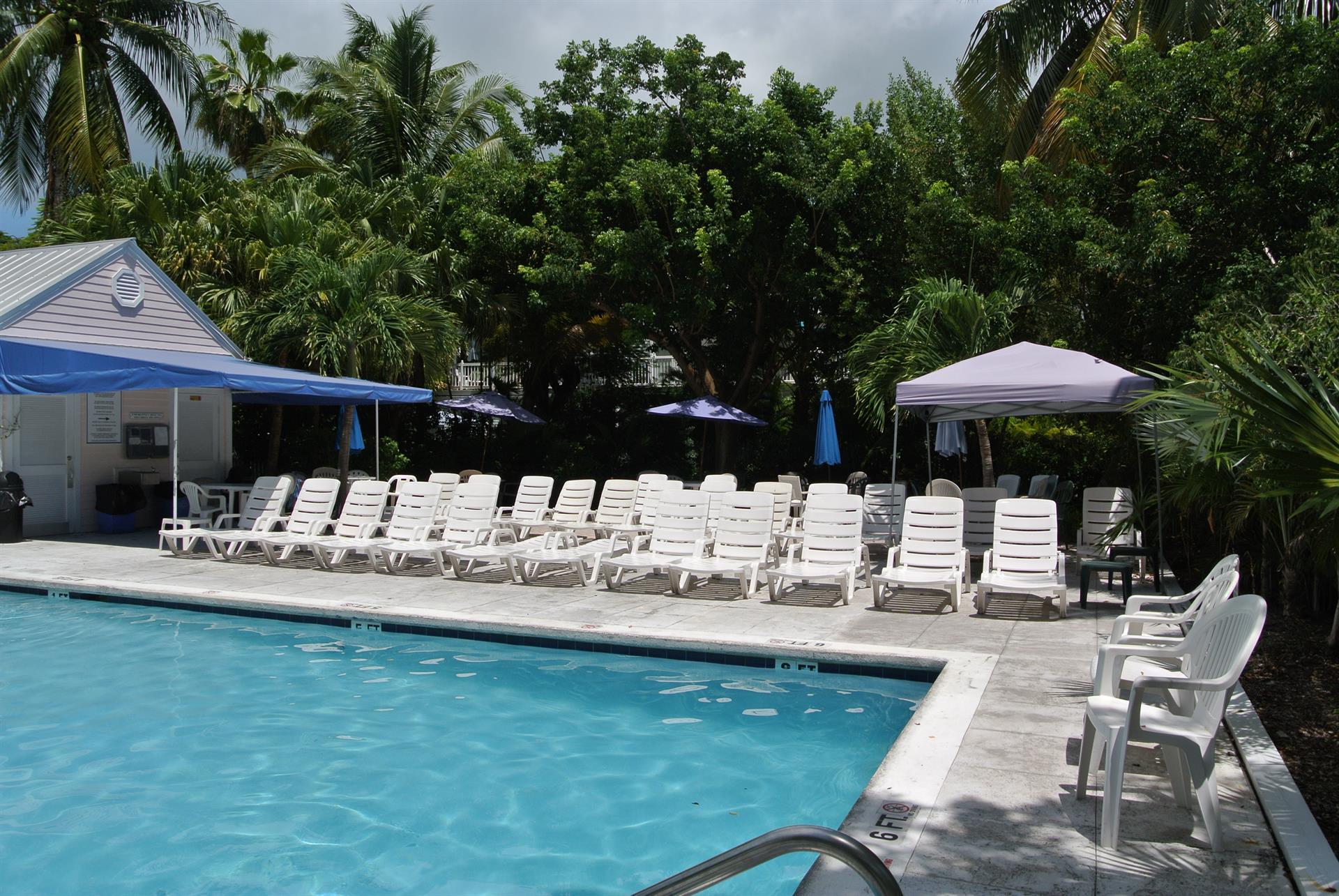 Youre going to love doing laps in this large pool.