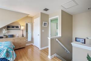 Guest bedroom is located on the third level.