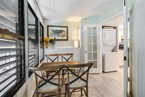 Cafe set for morning coffee