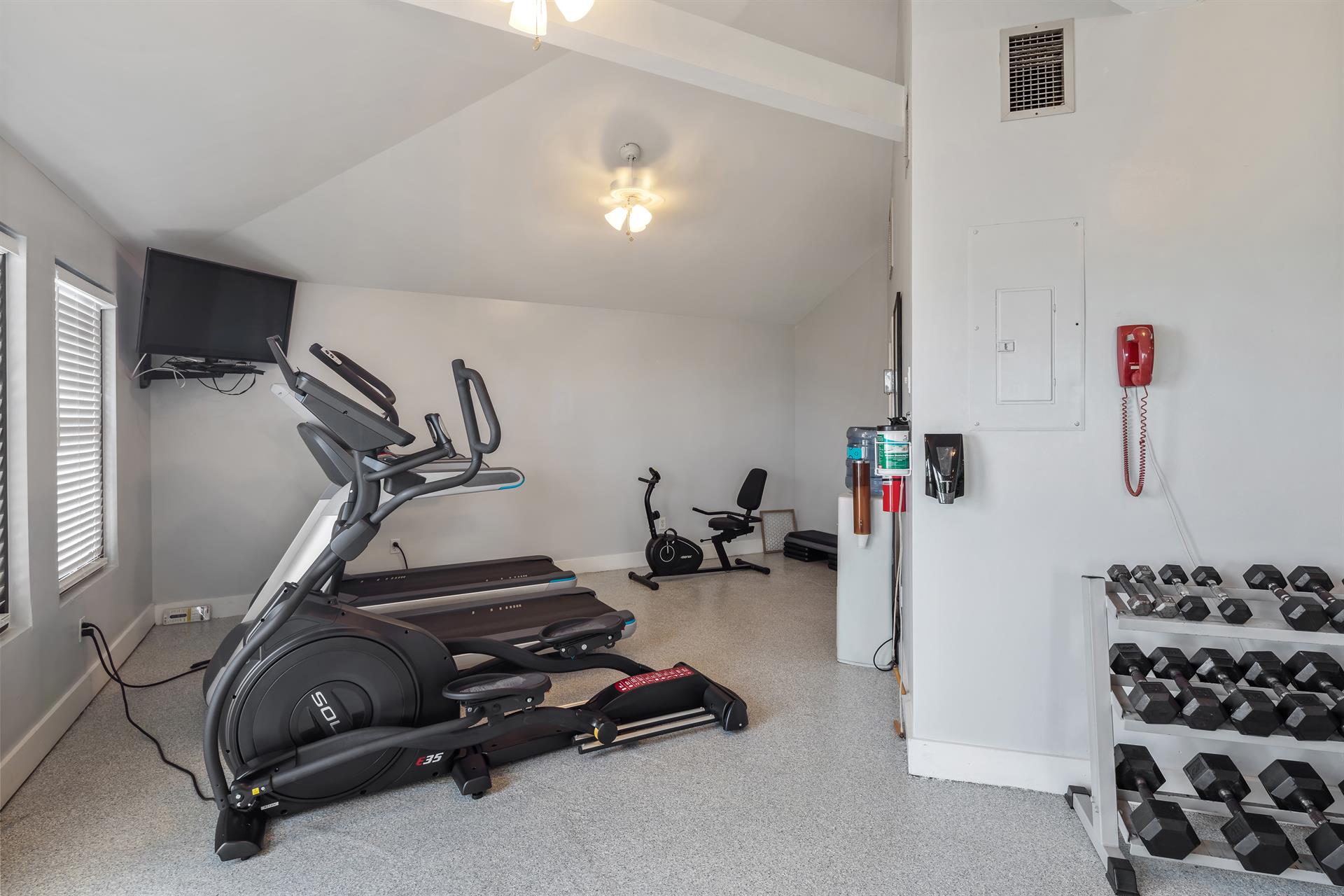 Plenty of equipment to use